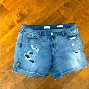 Jessica Simpson 16w distressed shorts
